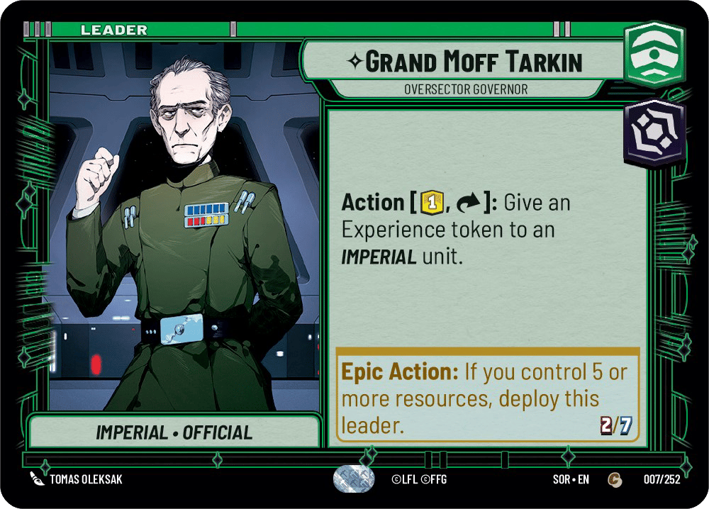 ⟡ Grand Moff Tarkin, Oversector Governor