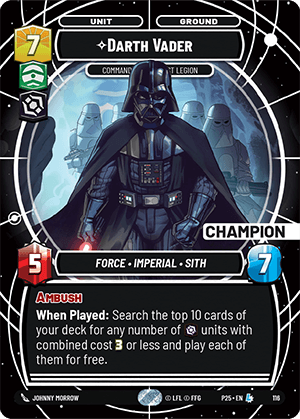 ⟡ Darth Vader, Commanding the First Legion