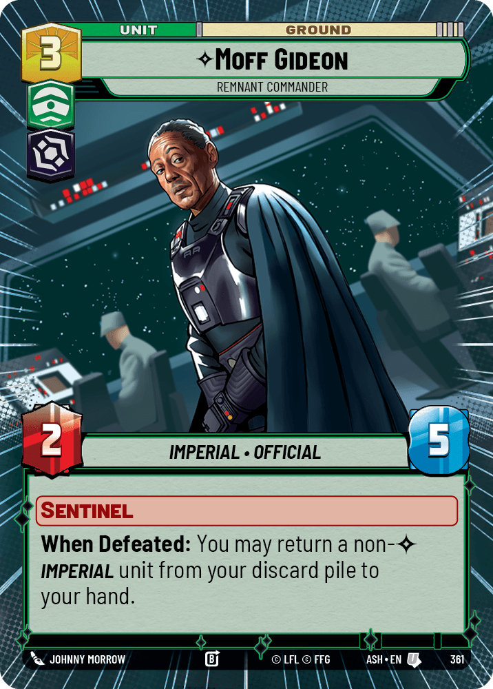 ⟡ Moff Gideon, Remnant Commander