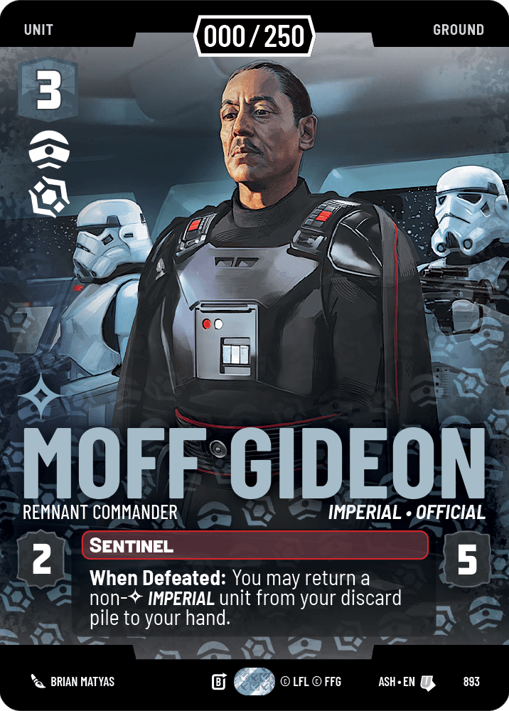 ⟡ Moff Gideon, Remnant Commander