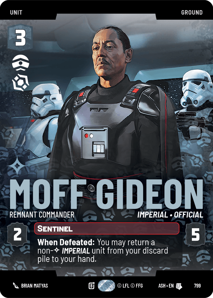 ⟡ Moff Gideon, Remnant Commander