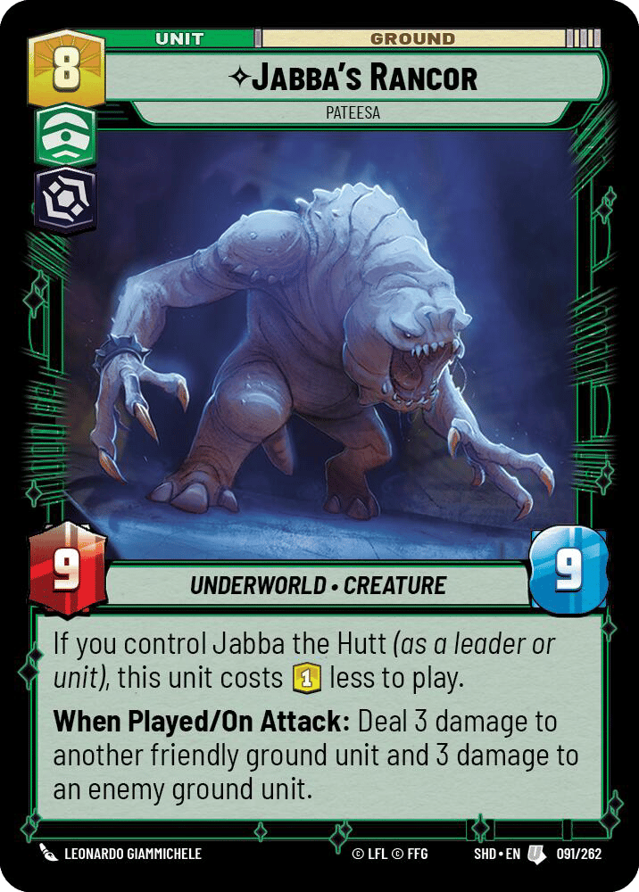 ⟡ Jabba's Rancor, Pateesa