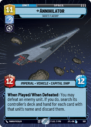 ⟡ Annihilator, Tagge's Flagship