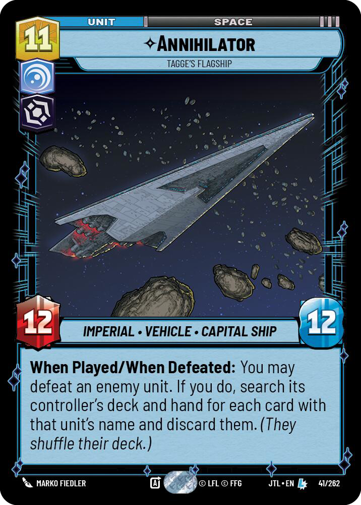 ⟡ Annihilator, Tagge's Flagship