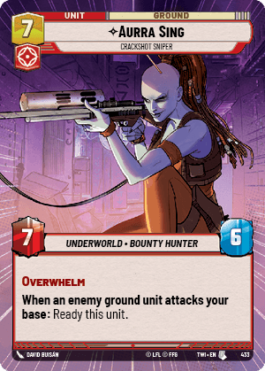 ⟡ Aurra Sing, Crackshot Sniper