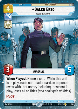 ⟡ Galen Erso, You'll Never Win