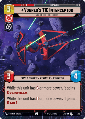⟡ Vonreg's TIE Interceptor, Ace of the First Order