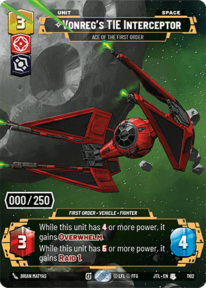 ⟡ Vonreg's TIE Interceptor, Ace of the First Order