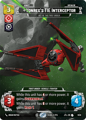 ⟡ Vonreg's TIE Interceptor, Ace of the First Order