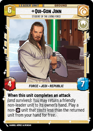 ⟡ Qui-Gon Jinn, Student of the Living Force (back)