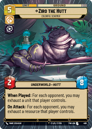 ⟡ Ziro the Hutt, Colorful Schemer