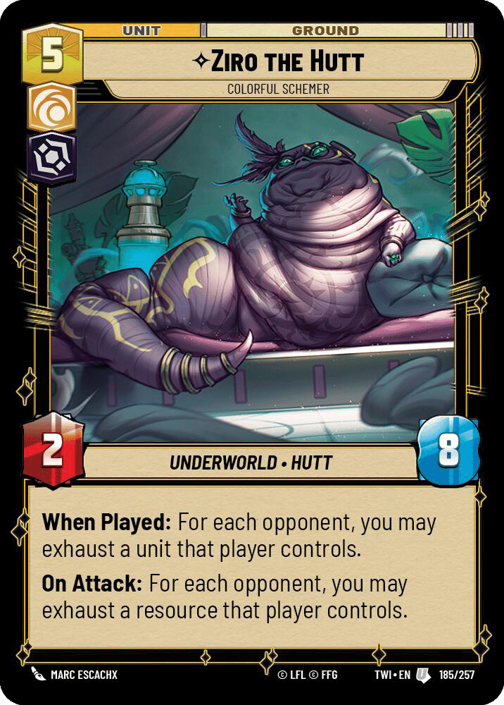 ⟡ Ziro the Hutt, Colorful Schemer