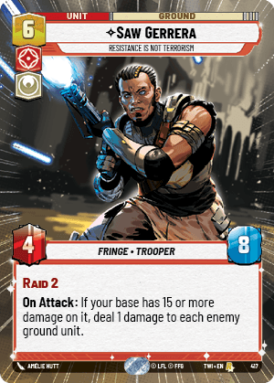 ⟡ Saw Gerrera, Resistance is Not Terrorism