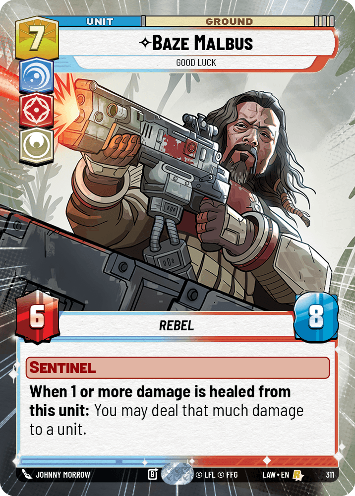 ⟡ Baze Malbus, Good Luck