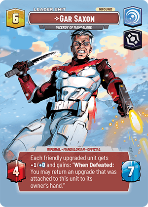 ⟡ Gar Saxon, Viceroy of Mandalore (back)