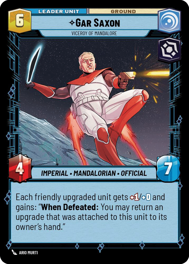 ⟡ Gar Saxon, Viceroy of Mandalore
