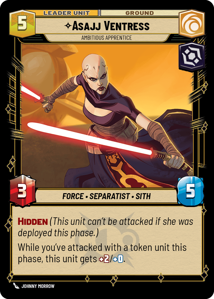 ⟡ Asajj Ventress, Ambitious Apprentice (back)
