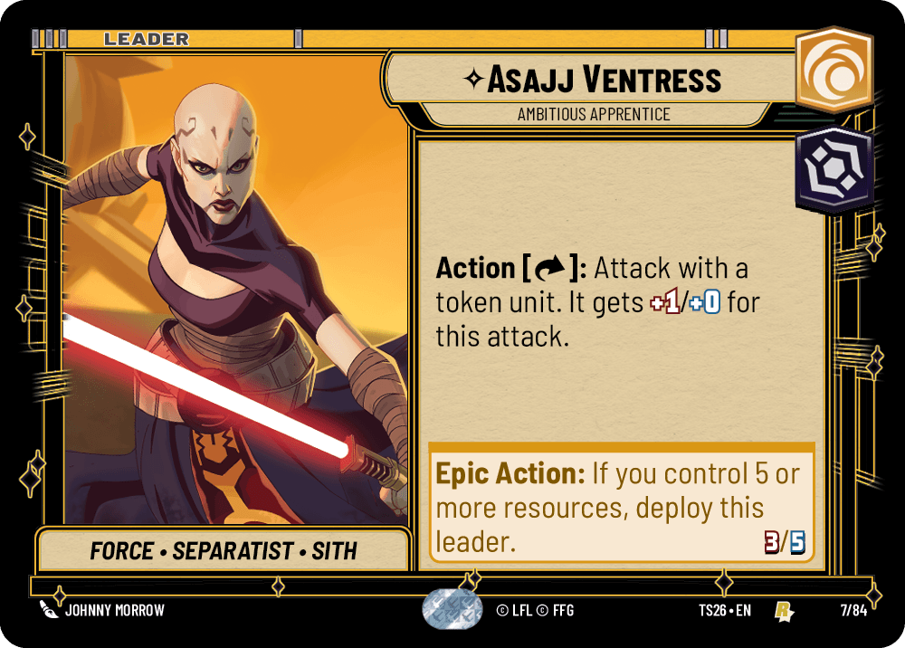 ⟡ Asajj Ventress, Ambitious Apprentice