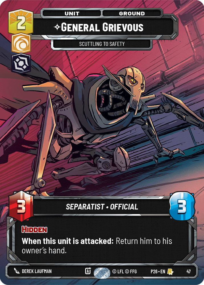 ⟡ General Grievous, Scuttling to Safety