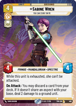 ⟡ Sabine Wren, You Can Count On Me