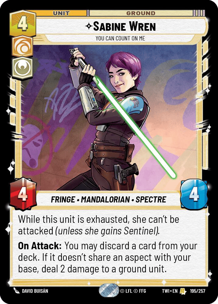 ⟡ Sabine Wren, You Can Count On Me
