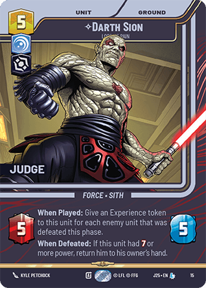 ⟡ Darth Sion, Lord of Pain