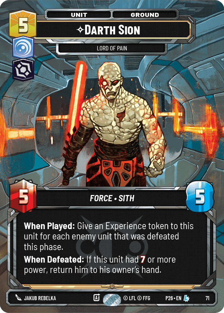 ⟡ Darth Sion, Lord of Pain