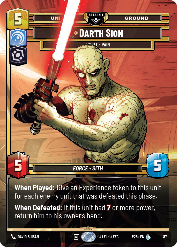 ⟡ Darth Sion, Lord of Pain
