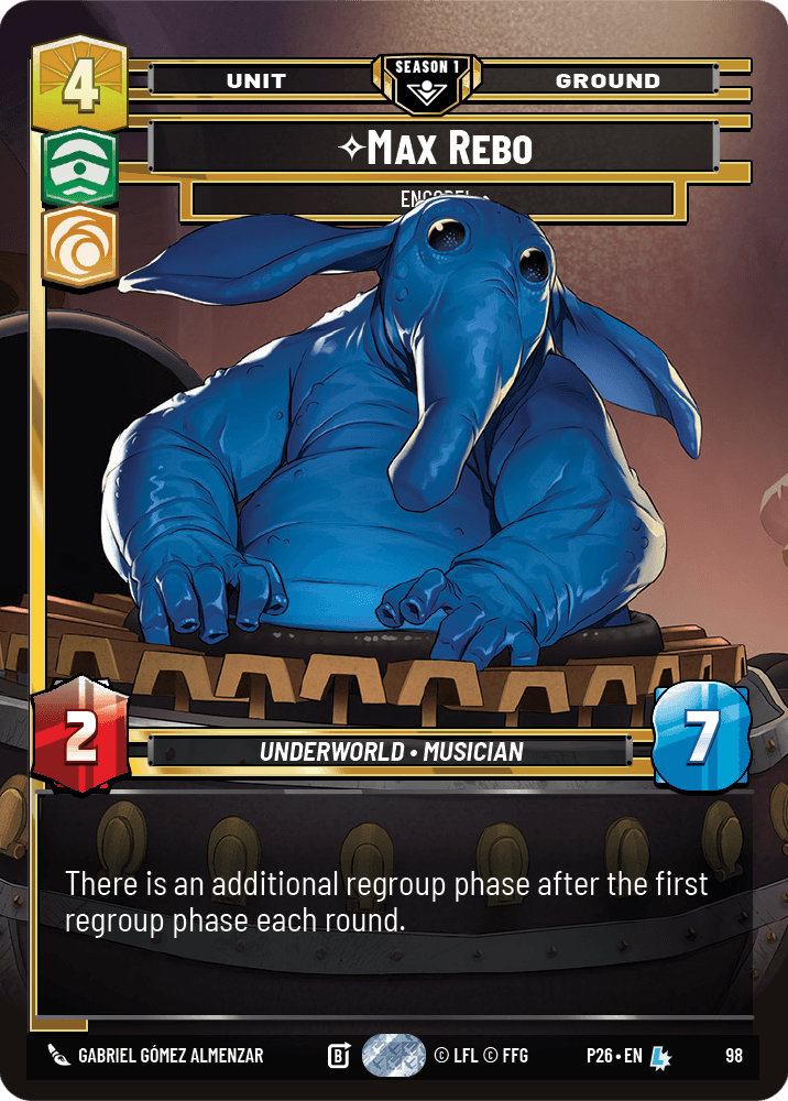 ⟡ Max Rebo, Encore!
