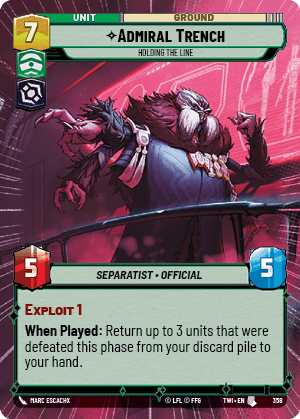 ⟡ Admiral Trench, Holding the Line