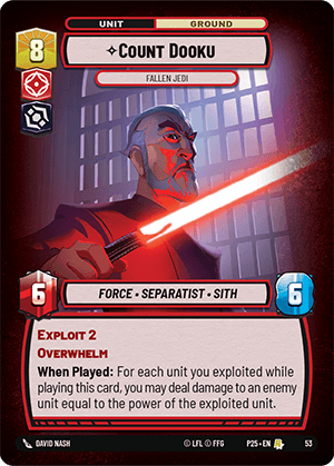 ⟡ Count Dooku, Fallen Jedi