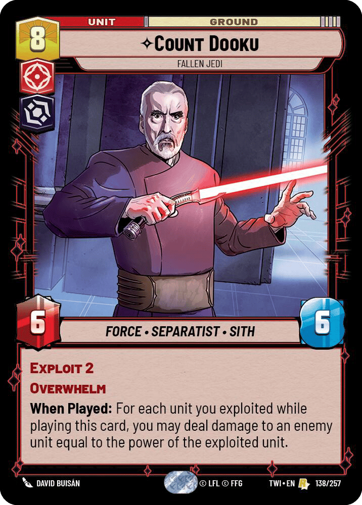 ⟡ Count Dooku, Fallen Jedi