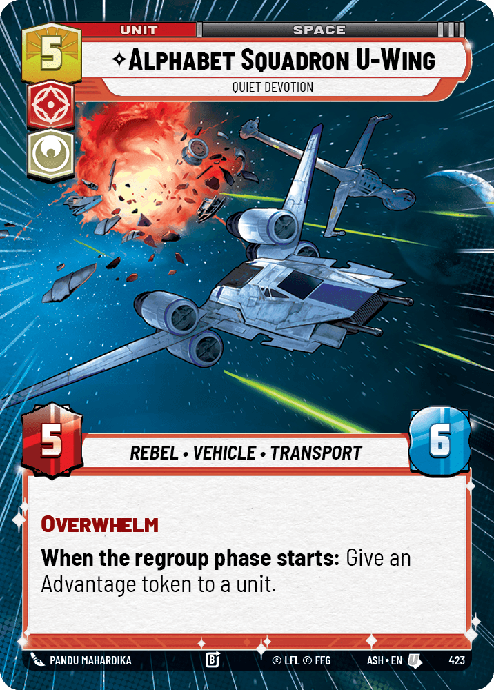 ⟡ Alphabet Squadron U-Wing, Quiet Devotion