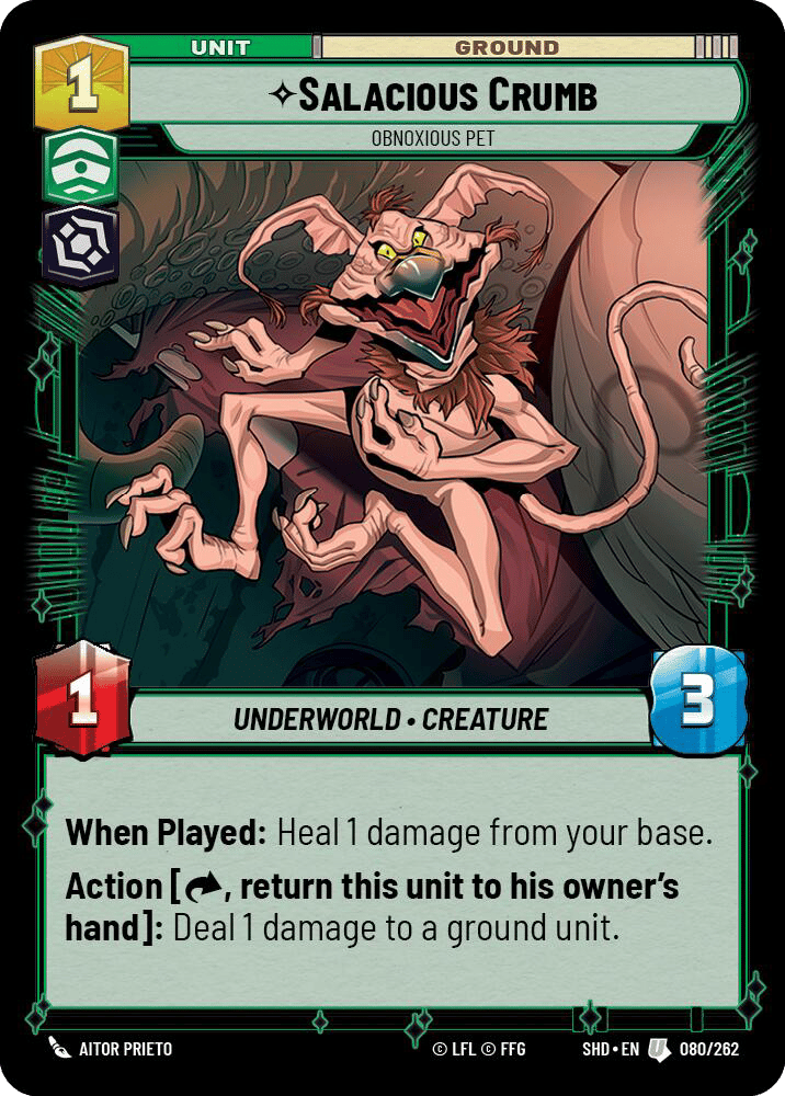 ⟡ Salacious Crumb, Obnoxious Pet