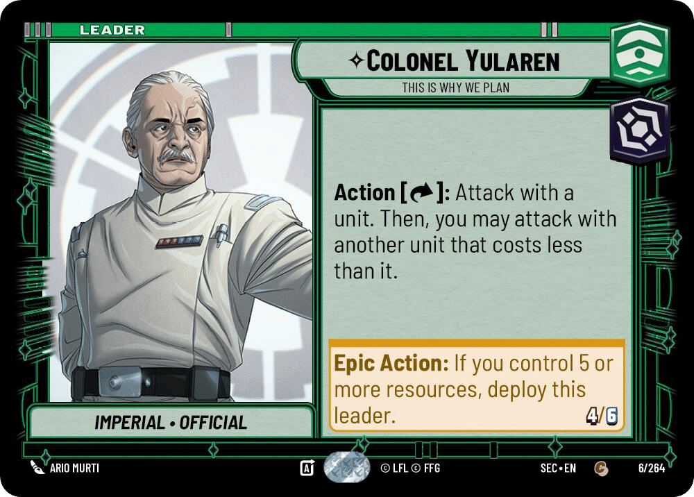 ⟡ Colonel Yularen, This Is Why We Plan