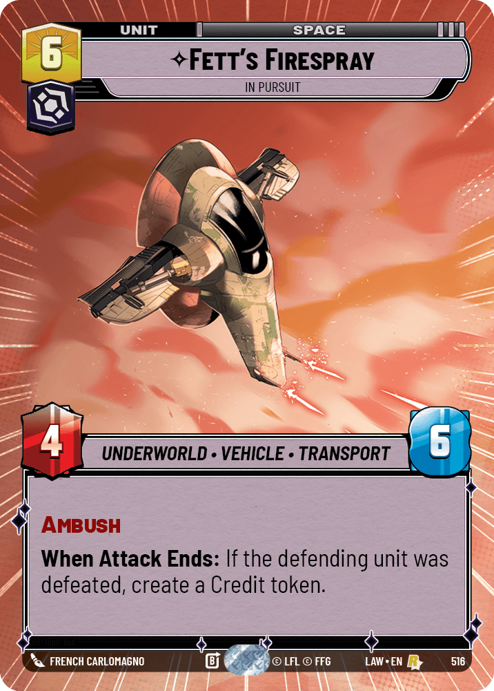 ⟡ Fett's Firespray, In Pursuit