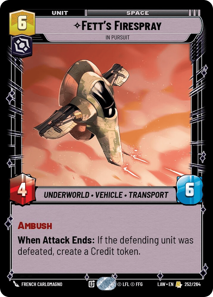 ⟡ Fett's Firespray, In Pursuit