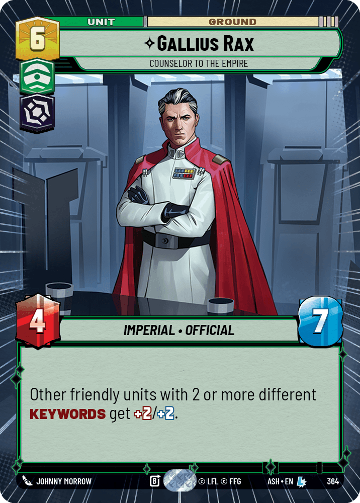 ⟡ Gallius Rax, Counselor to the Empire