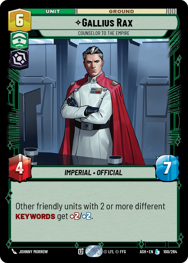 ⟡ Gallius Rax, Counselor to the Empire