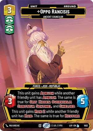 ⟡ Oppo Rancisis, Ancient Councilor