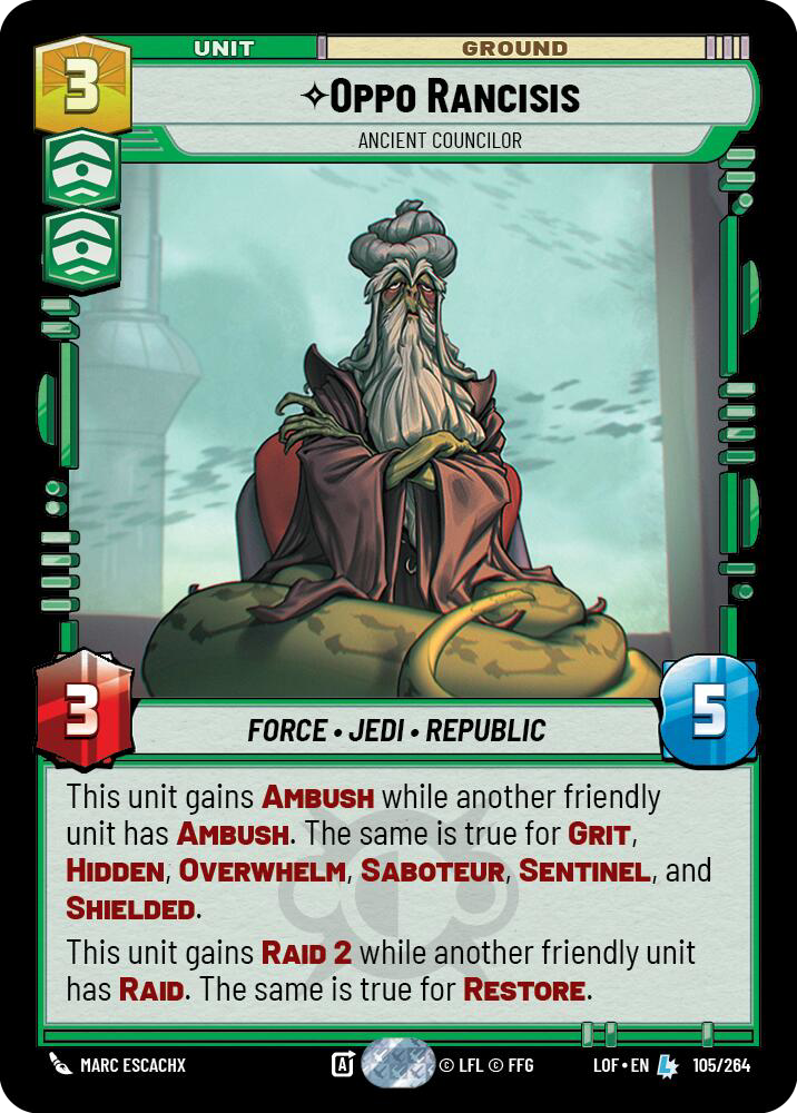⟡ Oppo Rancisis, Ancient Councilor