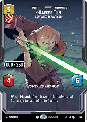 ⟡ Saesee Tiin, Courageous Warrior