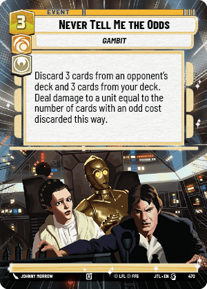 Never Tell Me the Odds