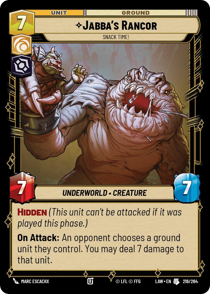 ⟡ Jabba's Rancor, Snack Time!
