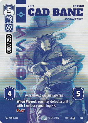 ⟡ Cad Bane, Impressed Now?