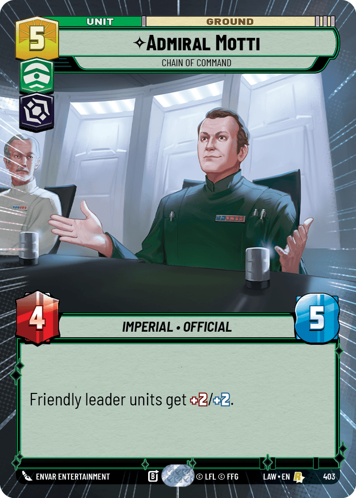 ⟡ Admiral Motti, Chain of Command