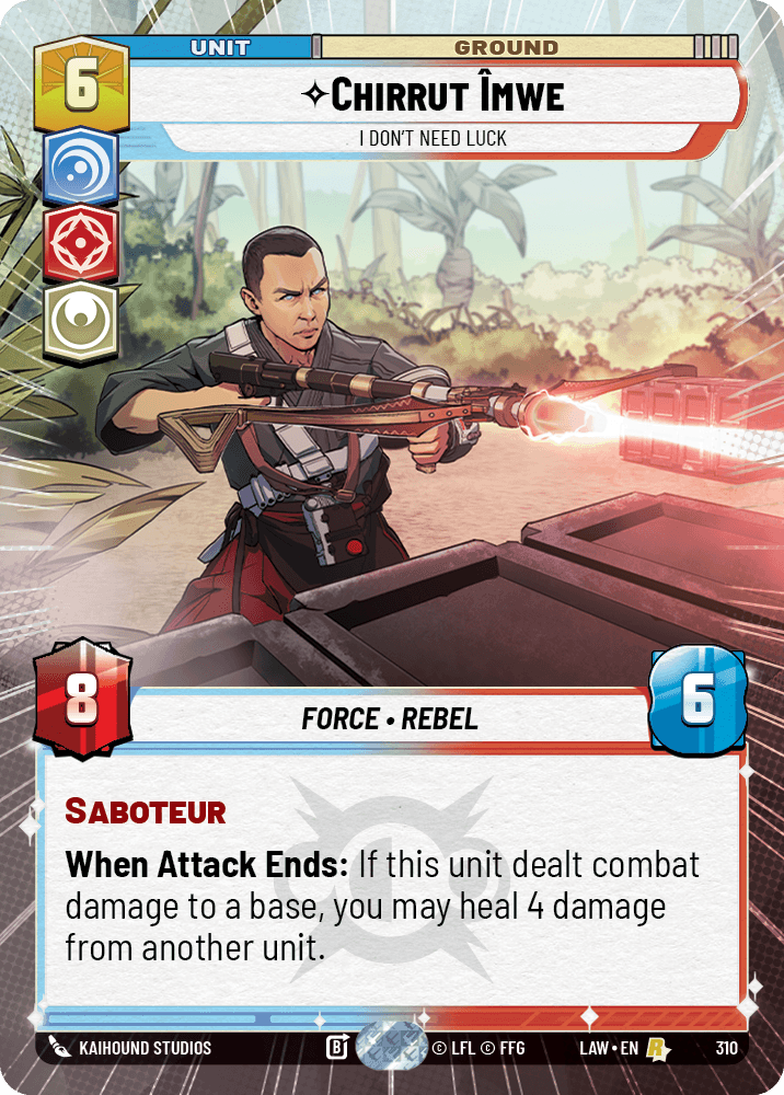 ⟡ Chirrut Îmwe, I Don't Need Luck