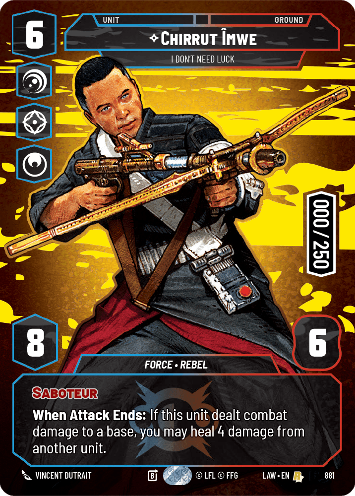 ⟡ Chirrut Îmwe, I Don't Need Luck