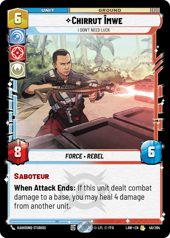 ⟡ Chirrut Îmwe, I Don't Need Luck