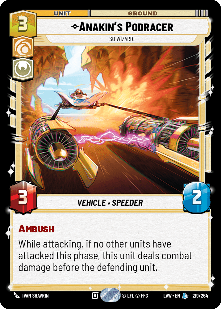 ⟡ Anakin's Podracer, So Wizard!